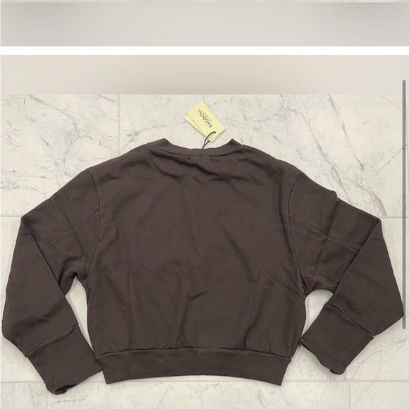 🌹Ragdoll 🌹Brown Cropped Sweatshirt - Picture 4 of 16